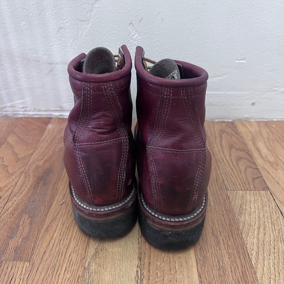 Chippewa Burgundy Leather Footwear - Picture 2 of 4